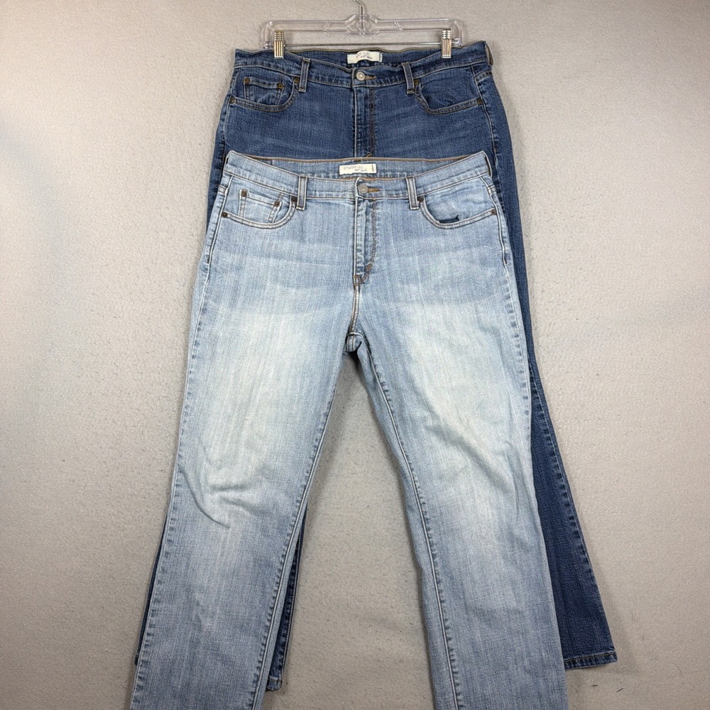 VTG Levis 515 Boot Cut 505 Straight Jeans Sz 14 relaxed Blue Denim Y2K -Lot of 2